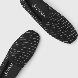 Vivaia Square-Toe Patterned Loafers